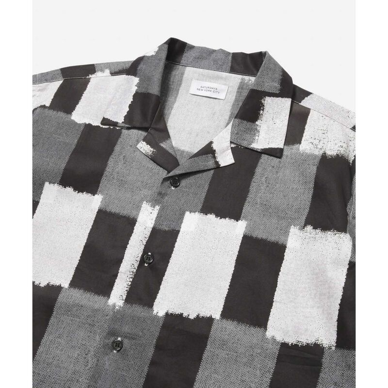 Saturdays NYC Canty Gingham Short Sleeve Shirt image number 1
